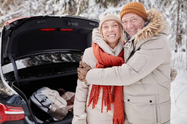 istock Senior Couple in Winter 1437052314