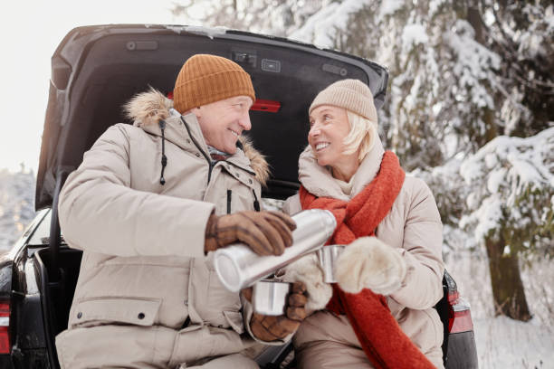 istock Senior Couple Enjoying Winter Getaway 1437052326