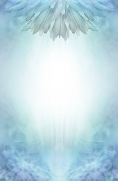 istock Teal Blue Spiritual Feather Fan Template 1437053346