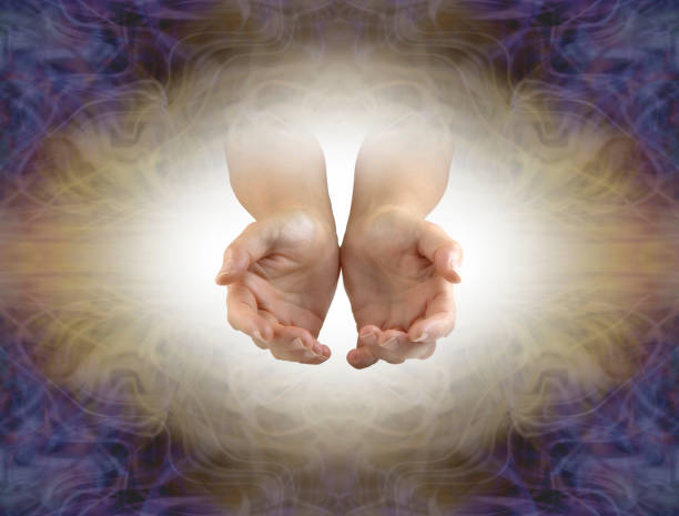 istock Sending love and blessing healing concept 1437054982