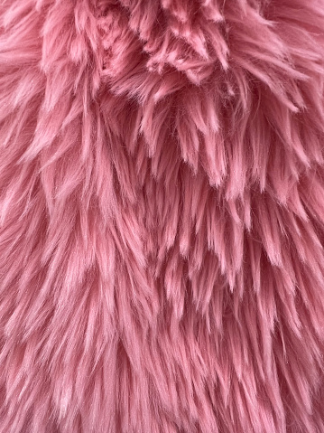 Pink faux fur