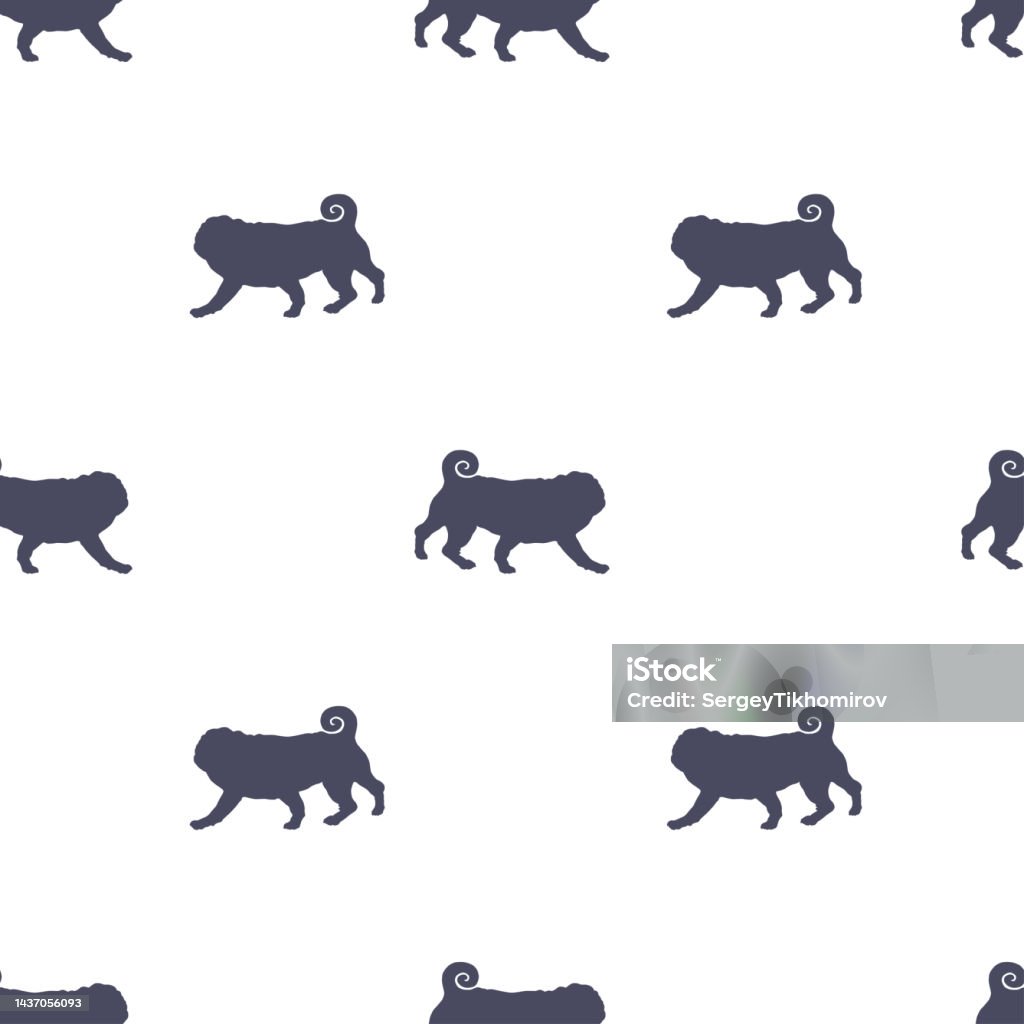 Walking Dutch Mastiff Puppy Seamless Pattern Endless Texture Dog Silhouette  Design For Wallpaper Wrapping Paper Fabric Decor Surface Design Stock  Illustration - Download Image Now - iStock