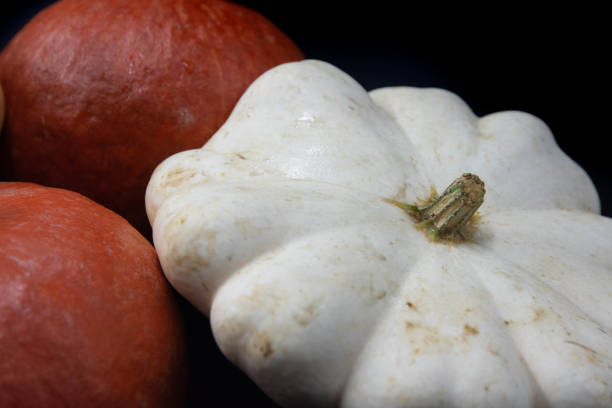The pattypan squash is a vegetable from the family of squashes. Its well known for its crown shape. With the other squashes they are the symbol of fall, of the autumn season.