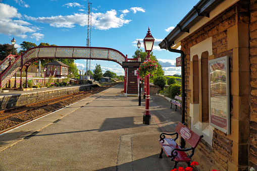 Old railway station in Mannahill, a town and locality in South Australia.