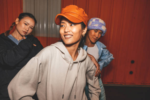istock Three friends out for saturday nightlife 1437069389
