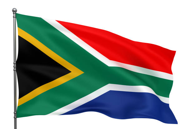 bandeira sul-africana - south african flag flag africa south africa - fotografias e filmes do acervo