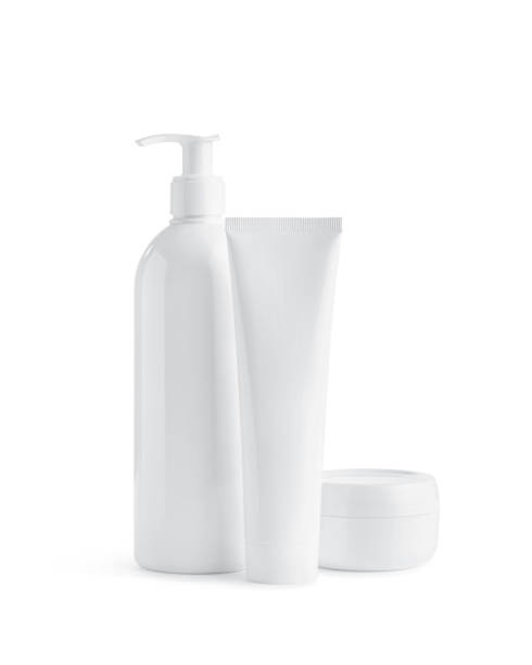 istock Cream tube made of white plastic. Mockup 1437075210