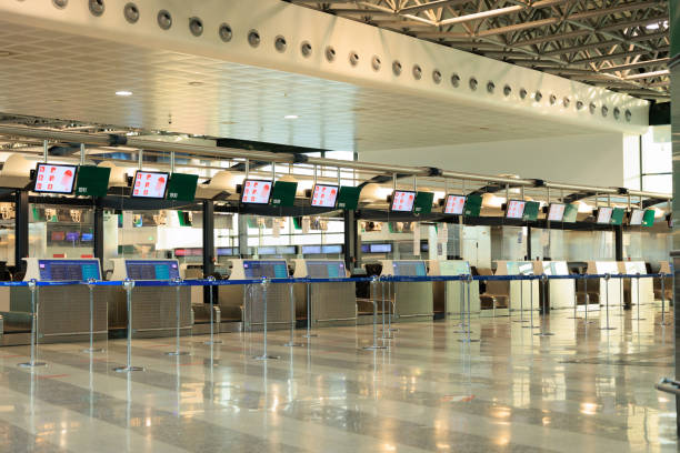 istock Empty check in area in Malpensa Airport 1437079749