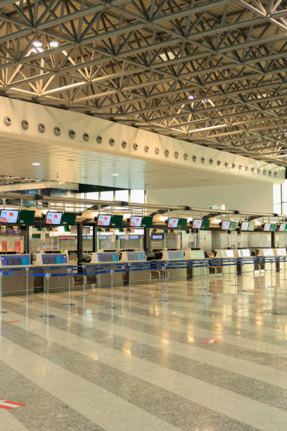 istock Empty check in area in Malpensa Airport 1437079751