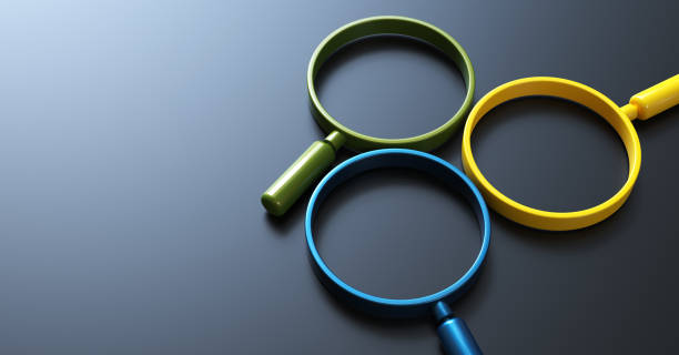 Magnifying Glass Magnifying Glass exploration stock pictures, royalty-free photos & images
