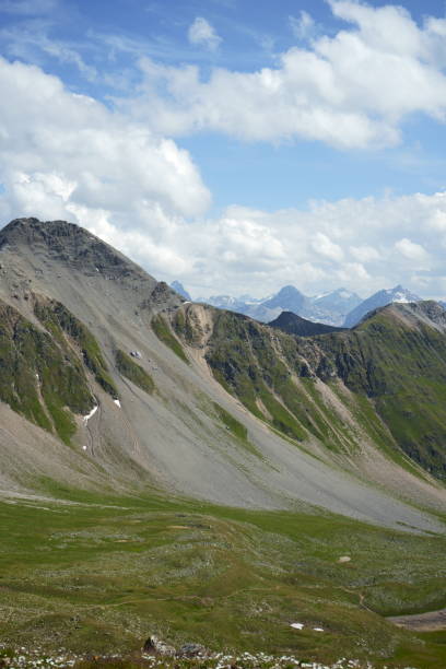 Mountain view from the Parpaner Rothorn, Lenzerheide