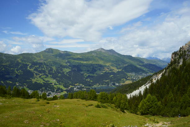 View of Lenzerheide from the Parpaner Rothorn