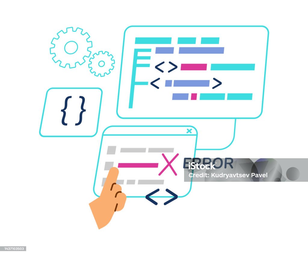 Web Development And Programming Banner Design Flat Vector Illustration web-development-and-programming-banner-design-flat-vector-illustration