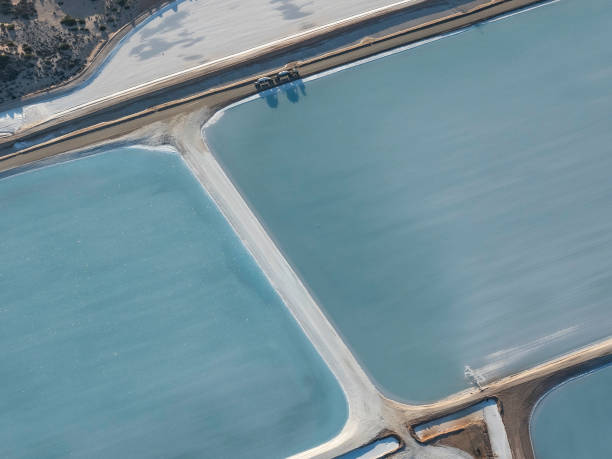 istock Aerial view of salt flats 1437105271