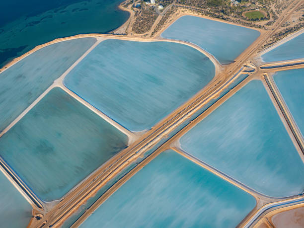 istock Aerial view of salt flats 1437105289