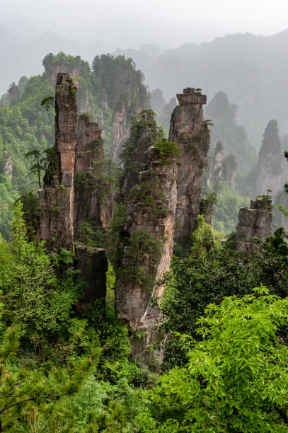 Zhangjiajie national forest park, Hunan, China Wulingyuan District, Zhangjiajie National Forest Park, Hunan, China stock photo