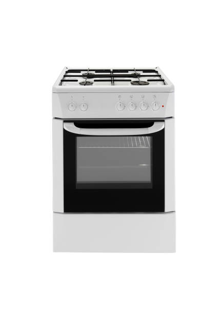 istock Oven and stove isolated on white 1437138330