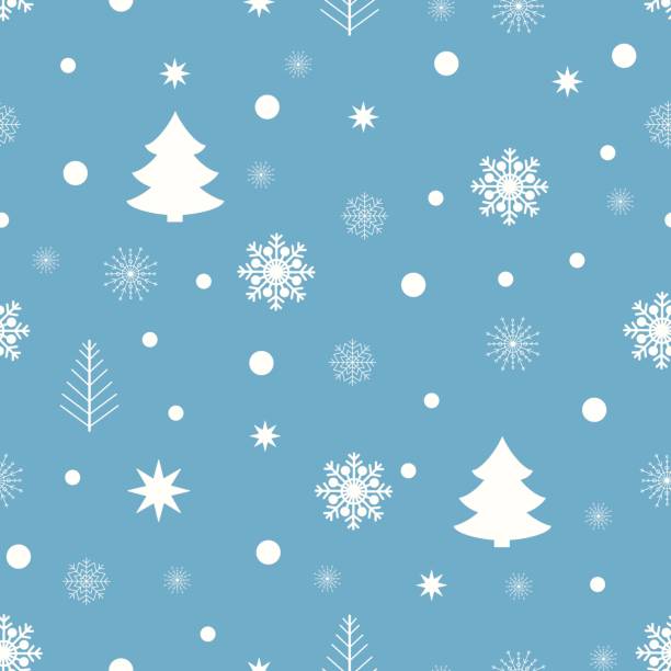 クリスマスの休日パターン - evergreen candytuft点のイラスト素材／クリップアート素材／マンガ素材／アイコン素材