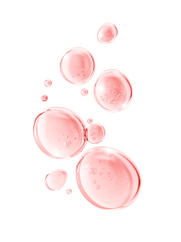 Pink Collagen Skin Serum, gluta cosmético Vitamina, solución cosmética para el cuidado de la piel Fondo. Renderizado 3d. photo