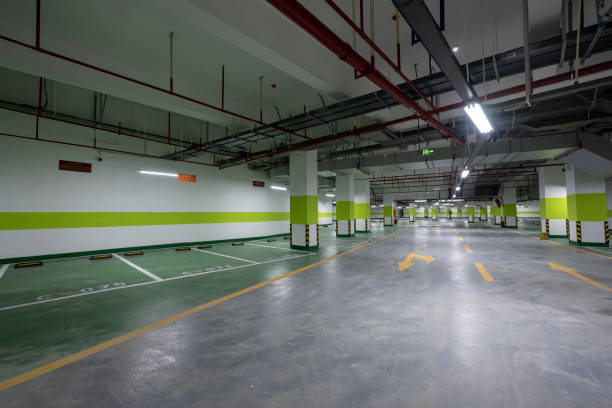 istock Commercial Plaza Underground Garage Parking 1437144613