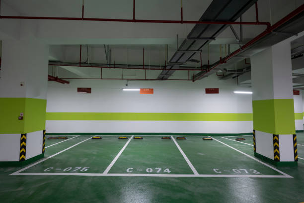 istock Commercial Plaza Underground Garage Parking 1437144617