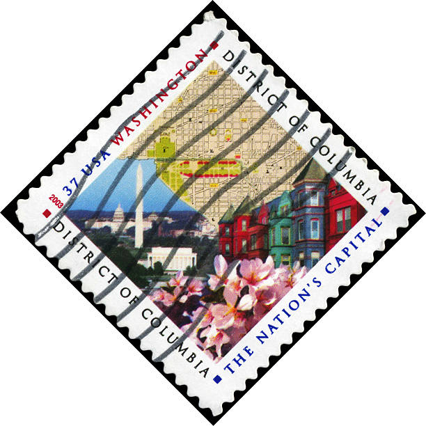 Stock image of USA Air Mail postage stamp
