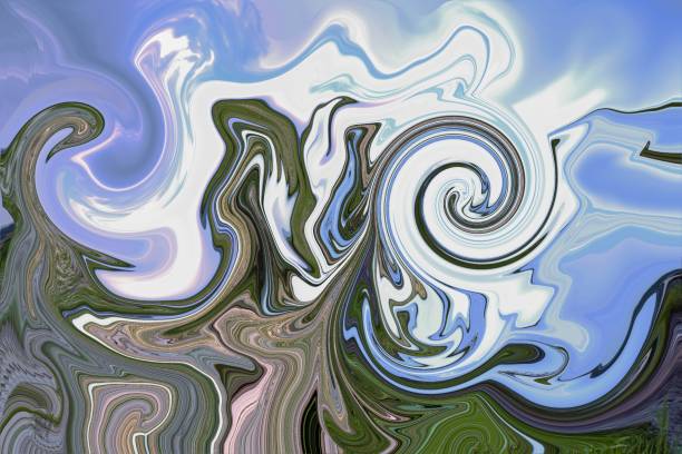 istock Elegant wavy background wallpaper design abstract background 1437145046