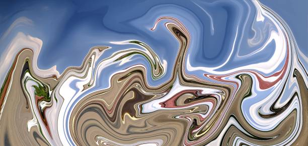 istock Elegant wavy background wallpaper design abstract background 1437145083