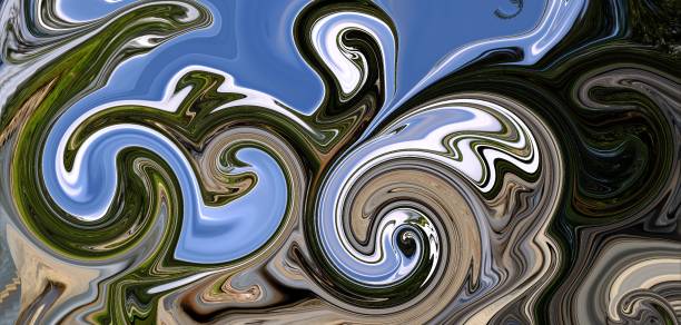 istock Elegant wavy background wallpaper design abstract background 1437145964