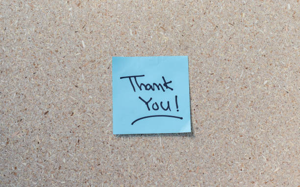 istock Colorful stack of sticky note isolated on white background with words Thank You. 1437167944