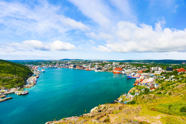 porto di san giovanni, terranova - newfoundland foto e immagini stock