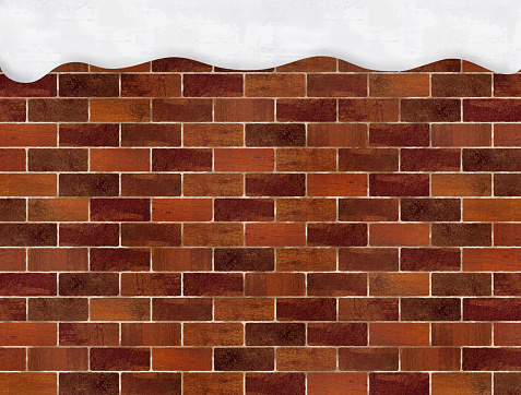 Brick and Snow Background