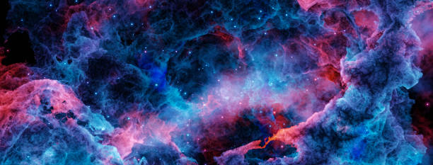 istock planetary nebula. Nebula in outer space, galaxy. Neon. Beautiful space neon abstract background. 3D illustration 1437174722
