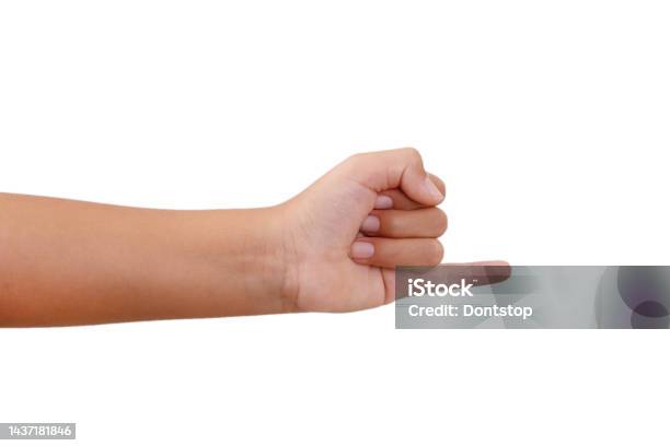 Hook Each Others Little Finger Is Reconcile Or Promise Friendship Stock Photo - Download Image Now