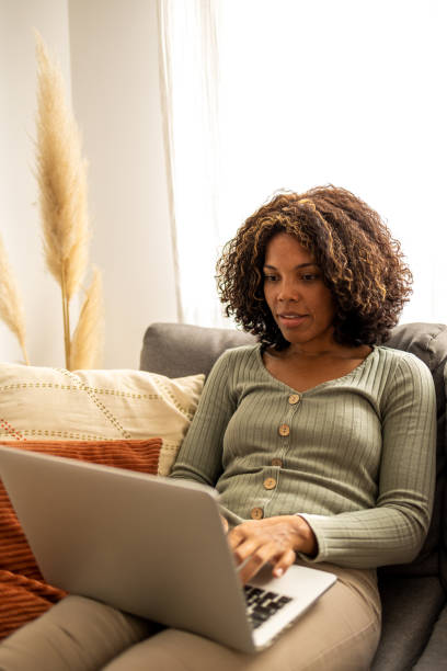 istock Woman working from home 1437182903