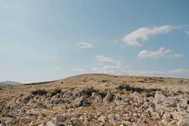 istock Landscape of a rocky hillside on a sunny day 1437183679