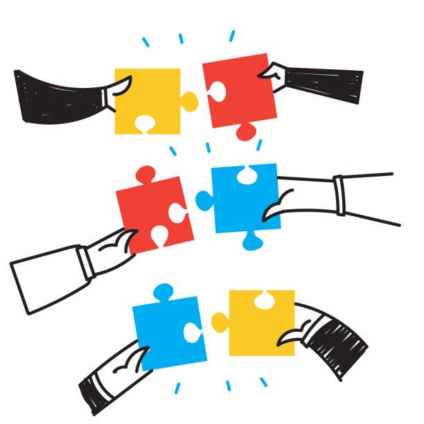 istock hand drawn doodle jigsaw puzzle pieces symbol of teamwork illustration 1437184389