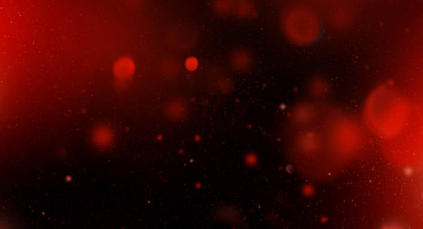 istock Red colorful starry sky, horizontal galaxy background 1437186952