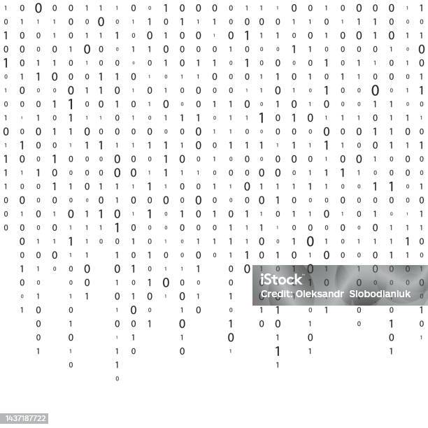 Graphics Engineering Number Matrix Falling Numbers Matrix Digital Data Stream Binary Code Graphic ...