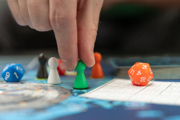 istock A board game with some figures and dice 1437188999