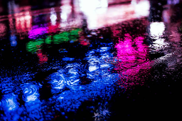 istock Cyberpunk Rainy Night 1437200386