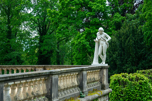 POTSDAM, Germany – May 12, 2020: POTSDAM, GERMANY May 12, 2020. The Orangery Palace (German: Orangerieschloss) is a palace located in the Sanssouci Park of Potsdam, Germany