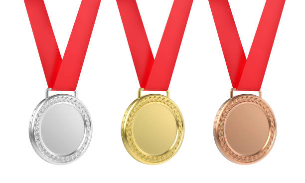 istock Gold, silver and bronze medals 1437202616