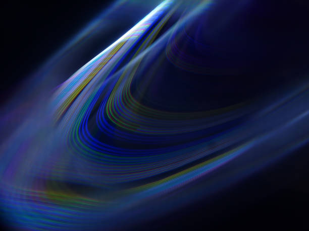 istock Closeup shot of movements of light, smooth light art, visual space 1437202814