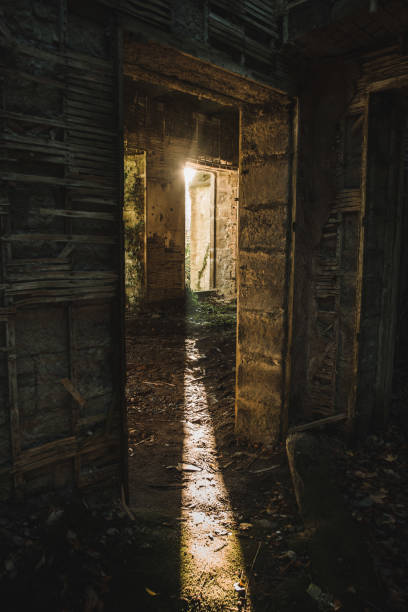 istock A vertical shot of sun peaking inside a abandoned castle in Scotland 1437213197