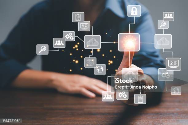 Digital Transformation Change Management Internet Of Things New Technology Bigdata And Business Process Strategy Automate Operation Customer Service Management Cloud Computing Smart Industry Stock Photo - Download Image Now