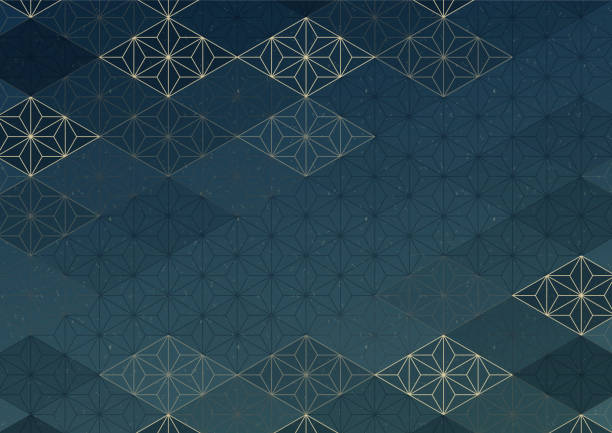 japán stílusú háttérillusztráció japán mintáról és gyémánt formáról, amelyet a - japán kultúra témájú stock illusztrációk