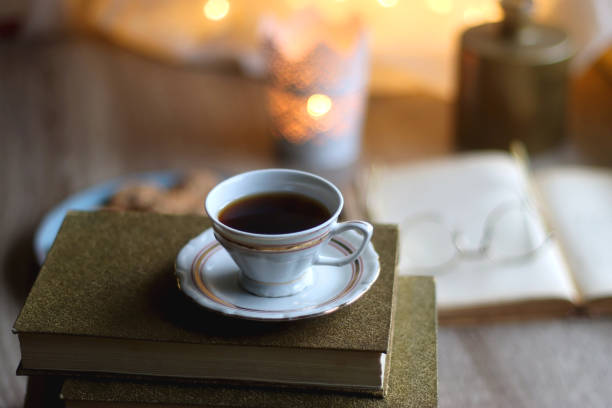 istock Cookies, Tea, Books and Candle 1437223047