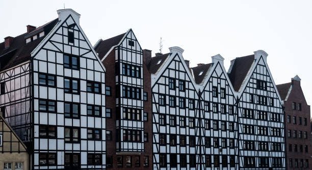 Beautiful architecture of the old town in Gdansk Beautiful architecture of the old town in Gdansk. Gdansk is the historical capital of Polish Pomerania with medieval old town architecture gdansk city stock pictures, royalty-free photos & images