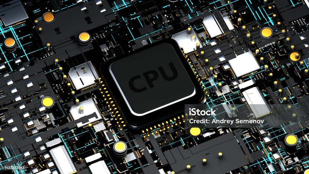 Cpu Moderm Cpu Modern Processor Motherboard Stock Photo - Download Image Now - Big ...